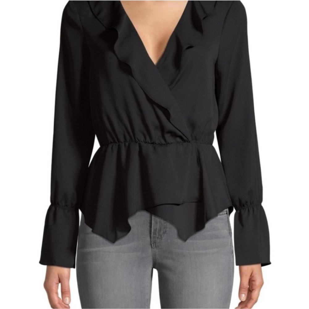 BCBG Surplice Silk Top. BNWT.